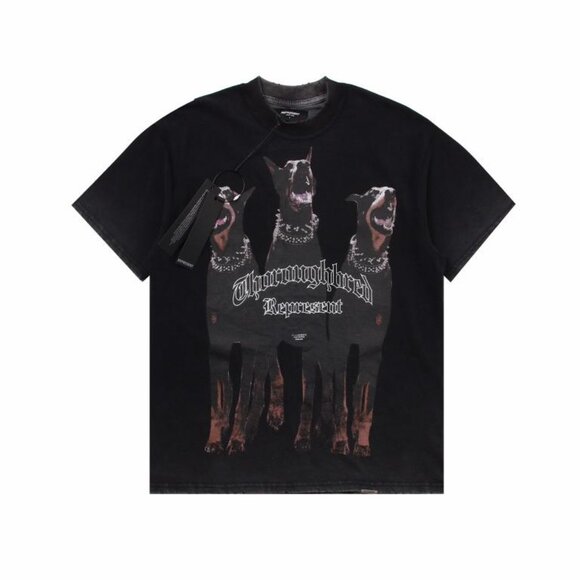 Represent Doberman Washed Print Short Sleeves